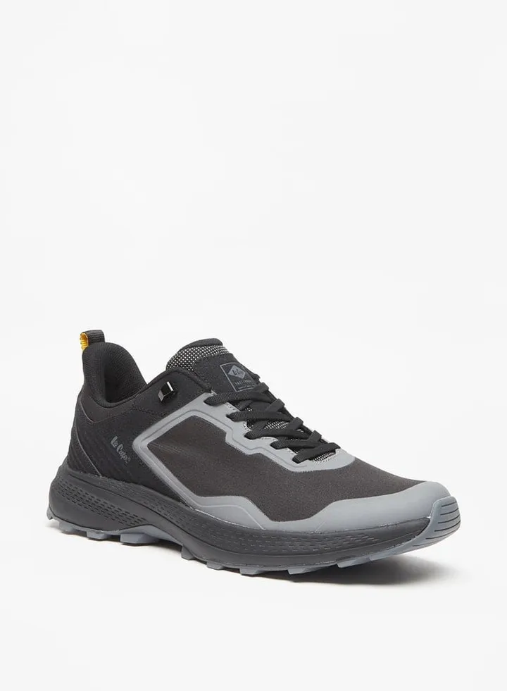 Men's Logo Print Sports Shoes With Lace-Up Closure