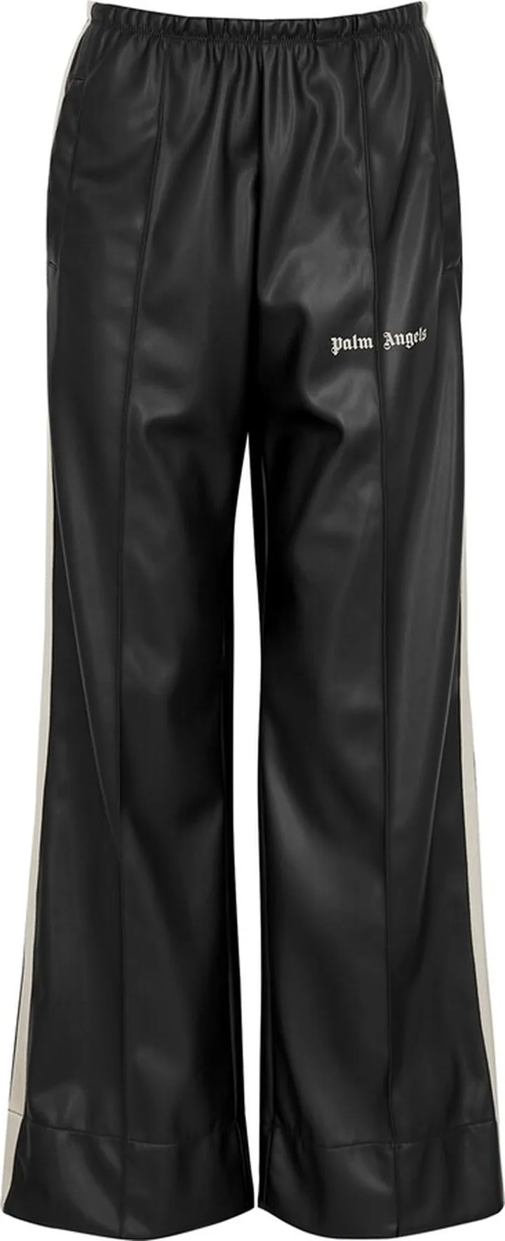 Palm Angels Wide-leg Faux Leather Track Pants