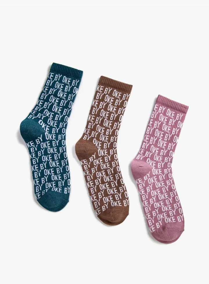 3-Pack Printed Socks
