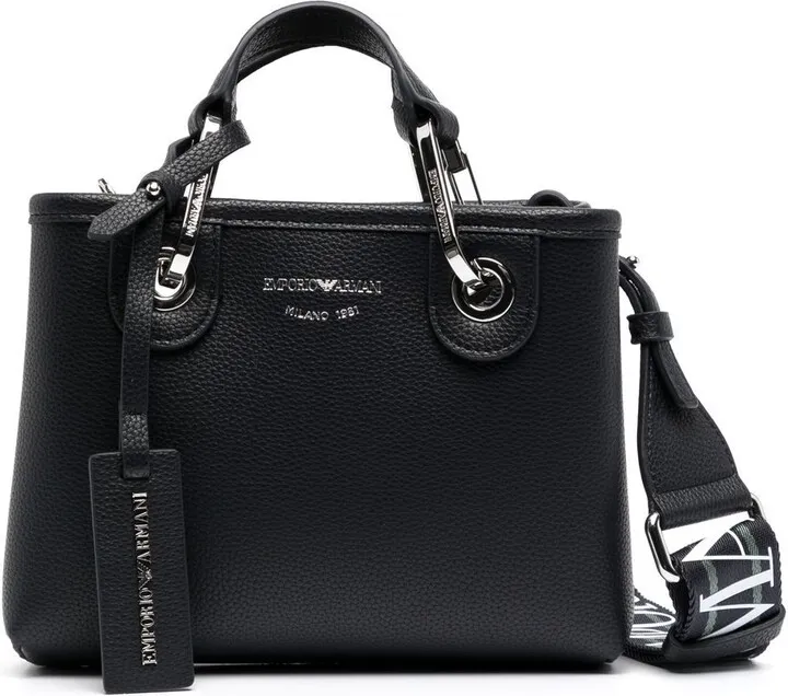 Logo-Plaque Leather Mini Bag