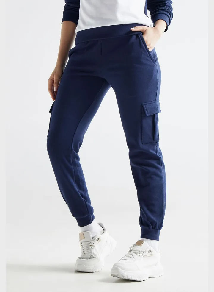 Pocket Detail High Waist Pants
