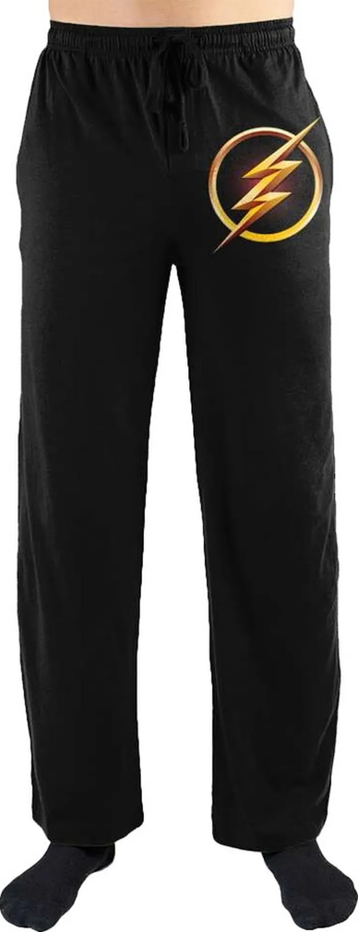 The Flash Logo Print Men's Loungewear Lounge Pants-Medium