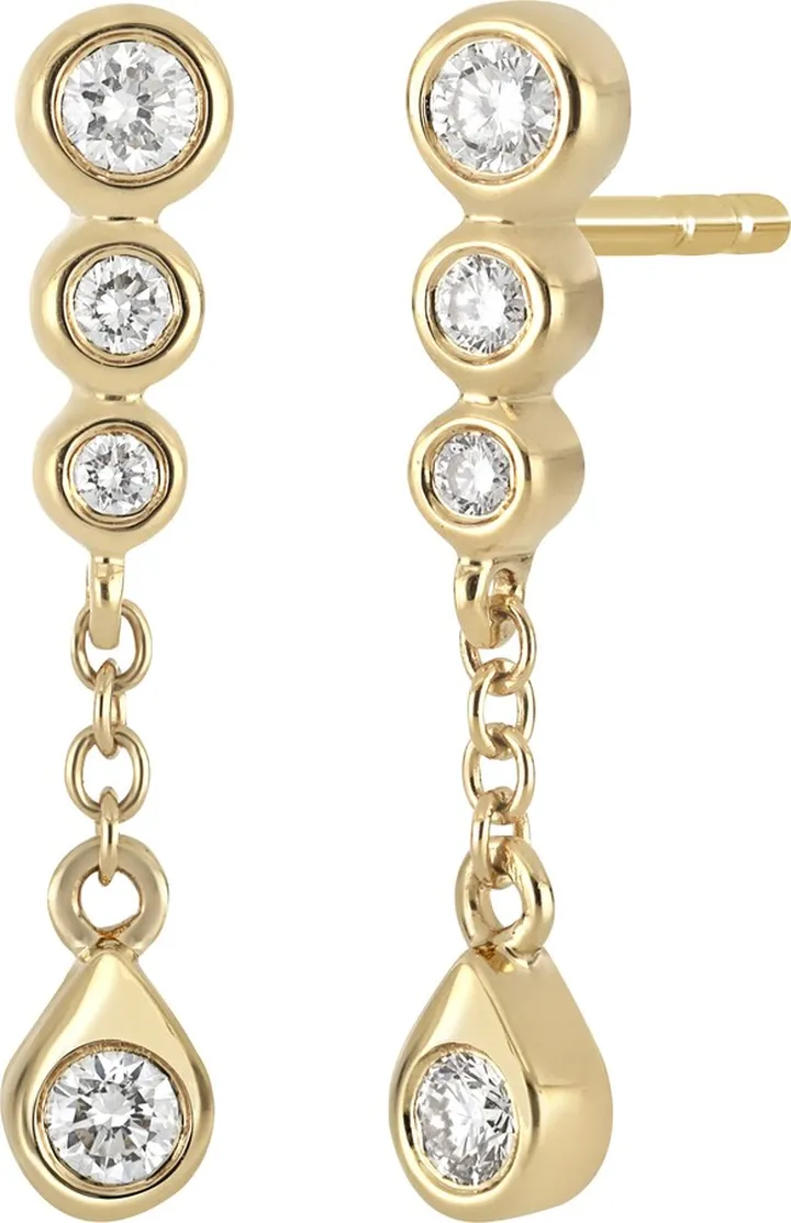 Monaco Diamond Drop Earrings - 0.1ct.