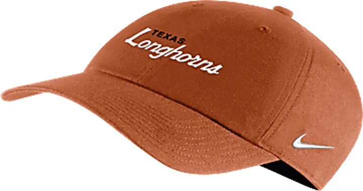 Texas Campus 365 Nike Unisex College Adjustable Hat in Orange