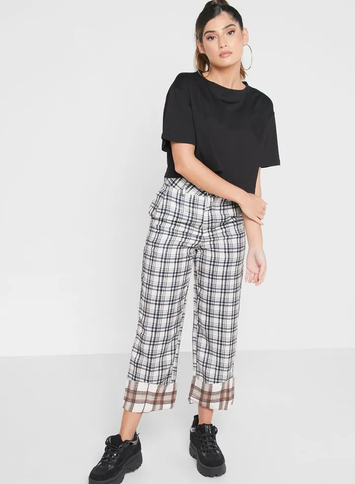 Checked Pants