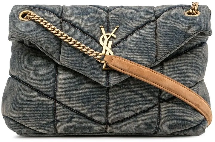 Loulou denim shoulder bag