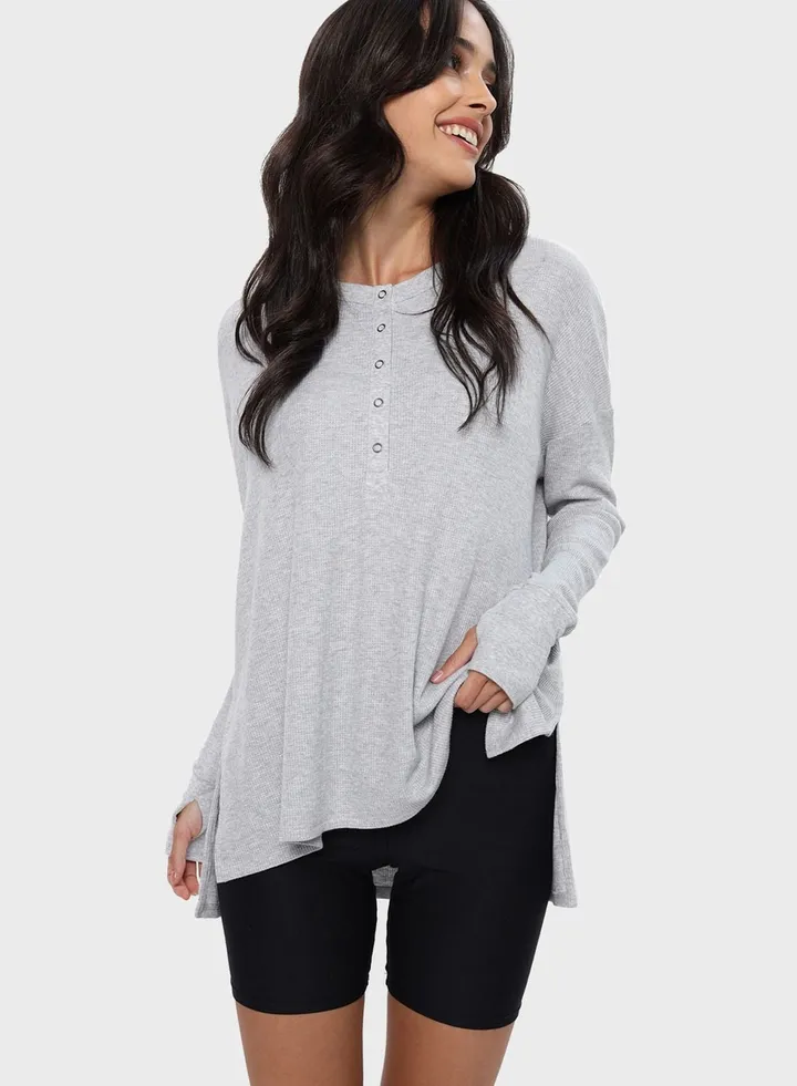 Button Detail T-shirt