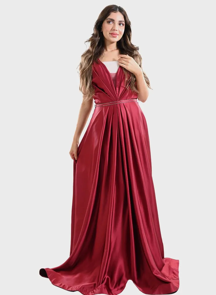 Plunge Neck Tiered