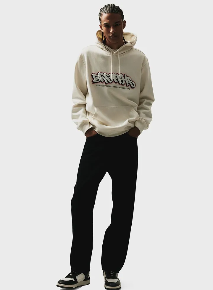 Graphic Regular Fit Hoodie