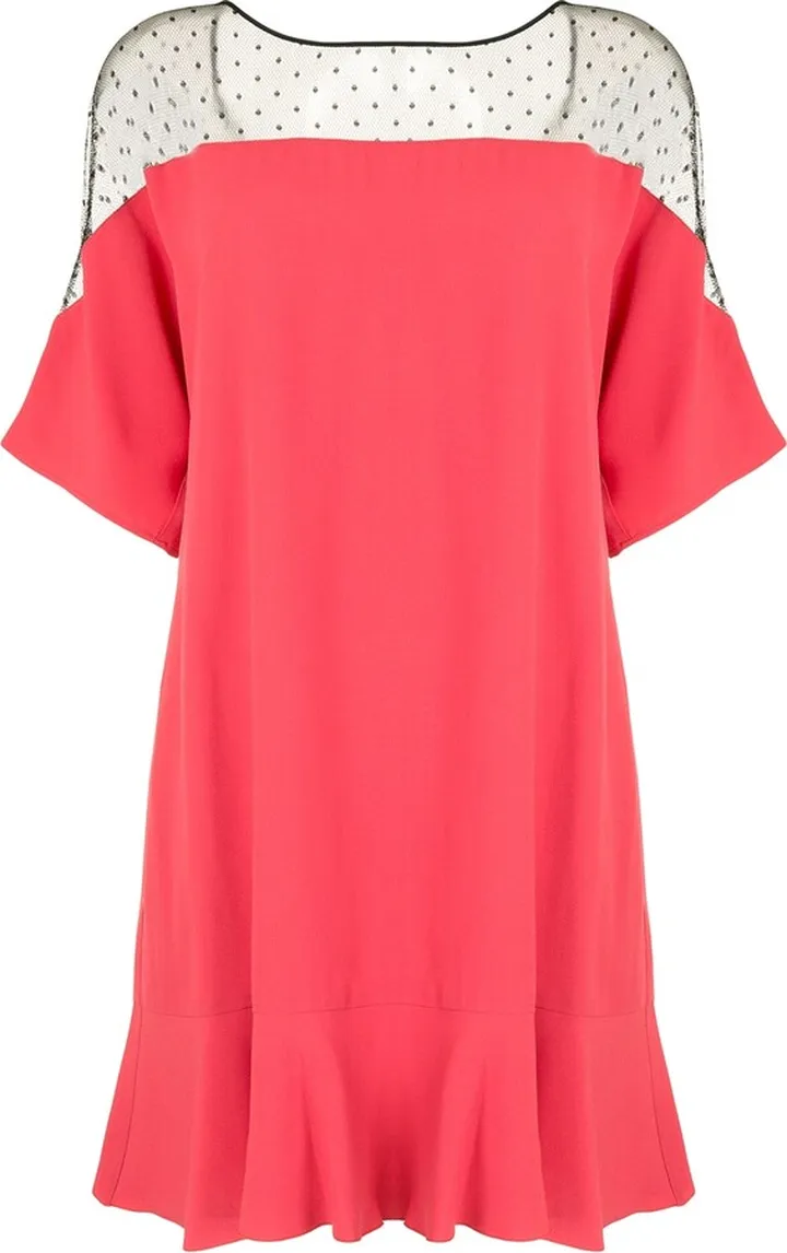 Ruffle-Detailing Mini Dress