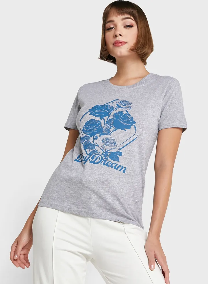 Graphic Melange T-Shirt