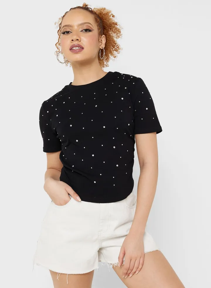 Urban Minx Beaded Detail Top