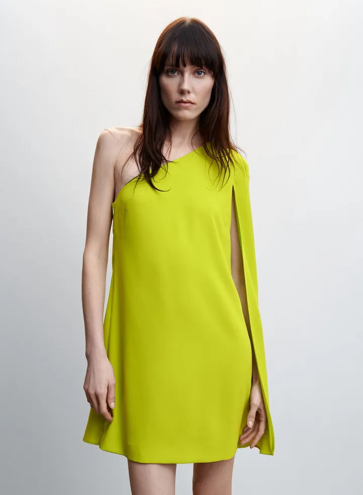 One Shoulder Knitted Dress
