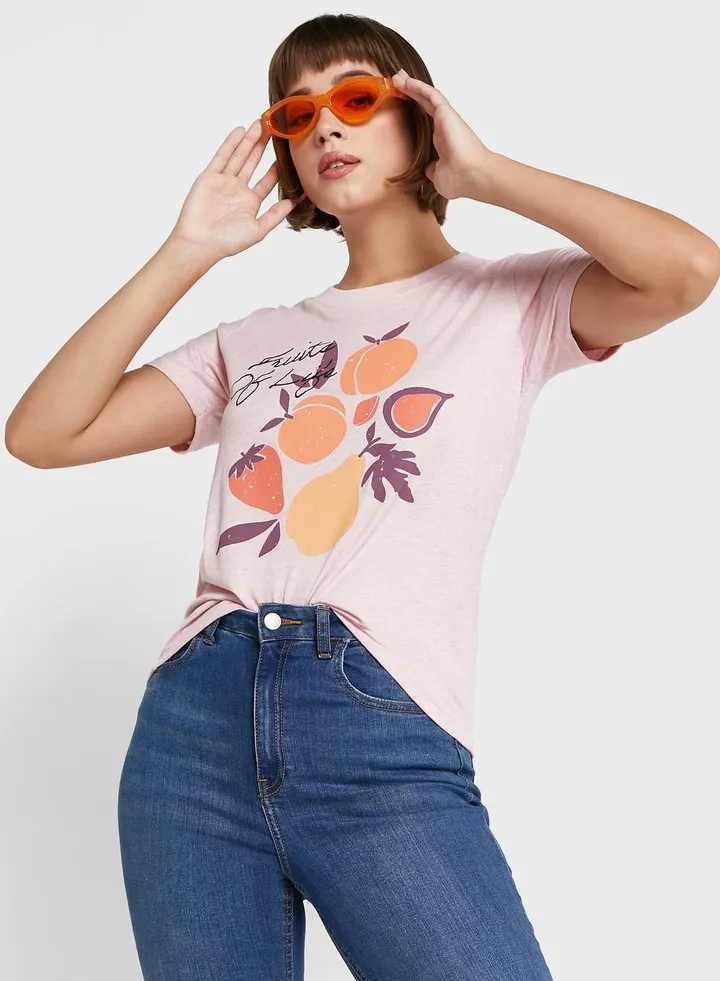 Graphic Melange T-Shirt