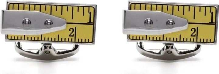 Tape Measure-shaped cufflinks