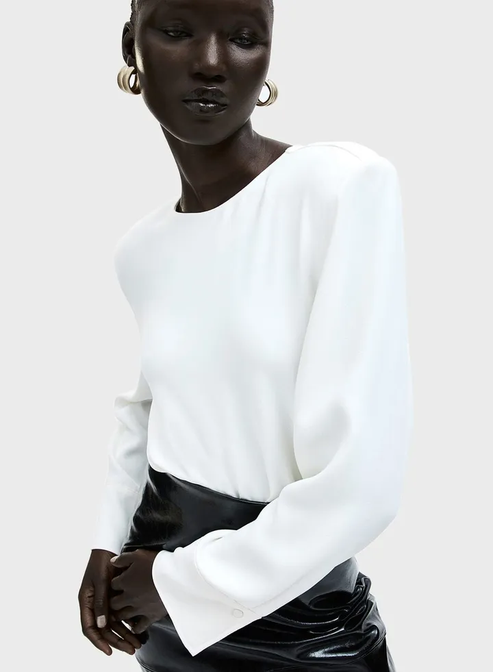 Crew Neck Knitted Top