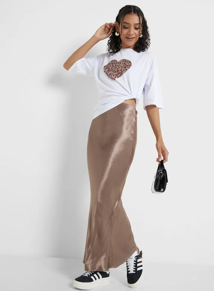 Satin Maxi Skirt