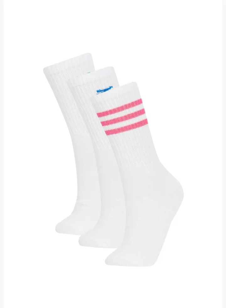 3 Pack Woman High Cut Socks