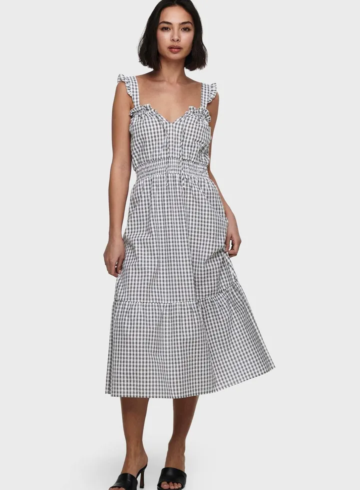 Gingham Shift Dress
