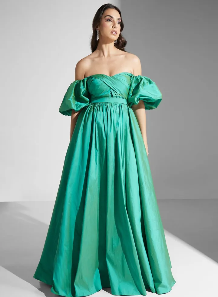 Bardot Pleated Dress