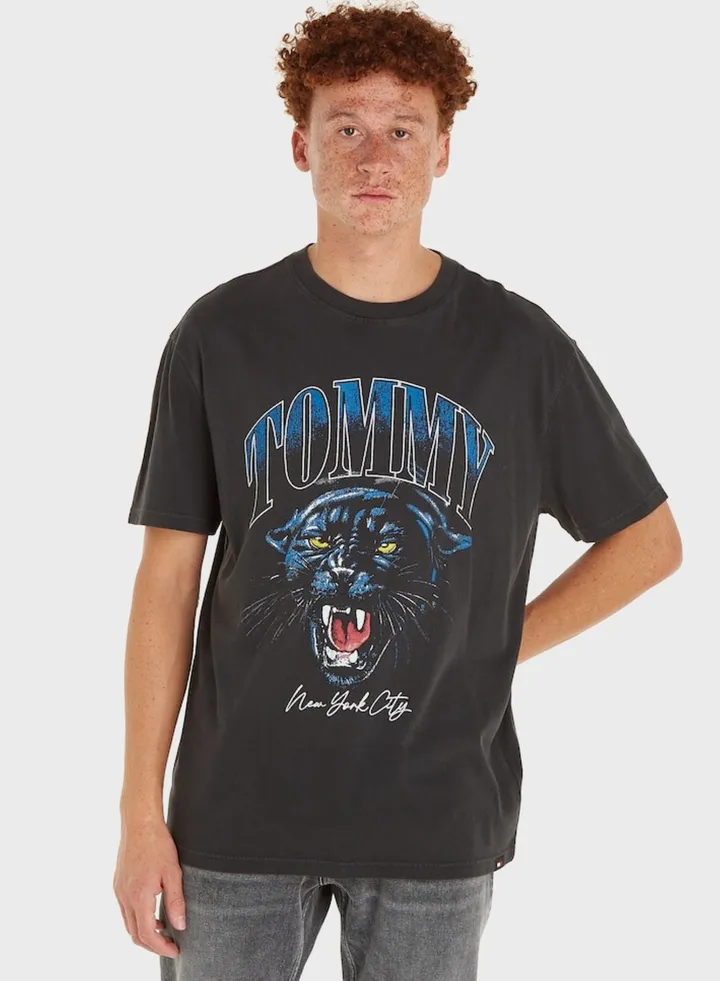 College Tiger Crew Neck T-Shirt