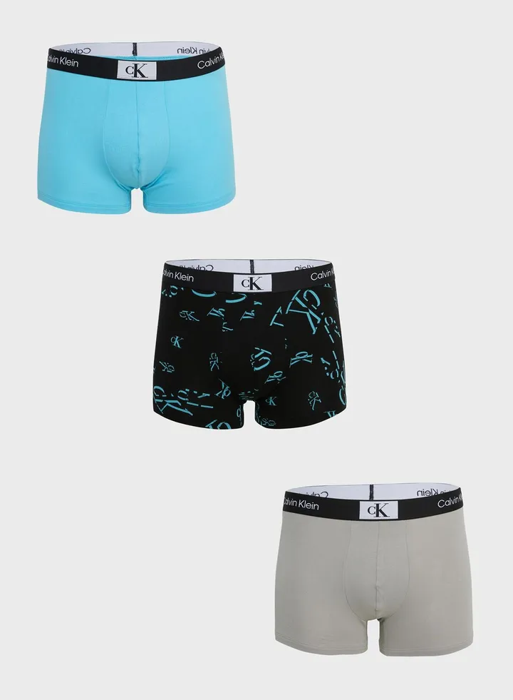 3 Pack Logo Band Trunks