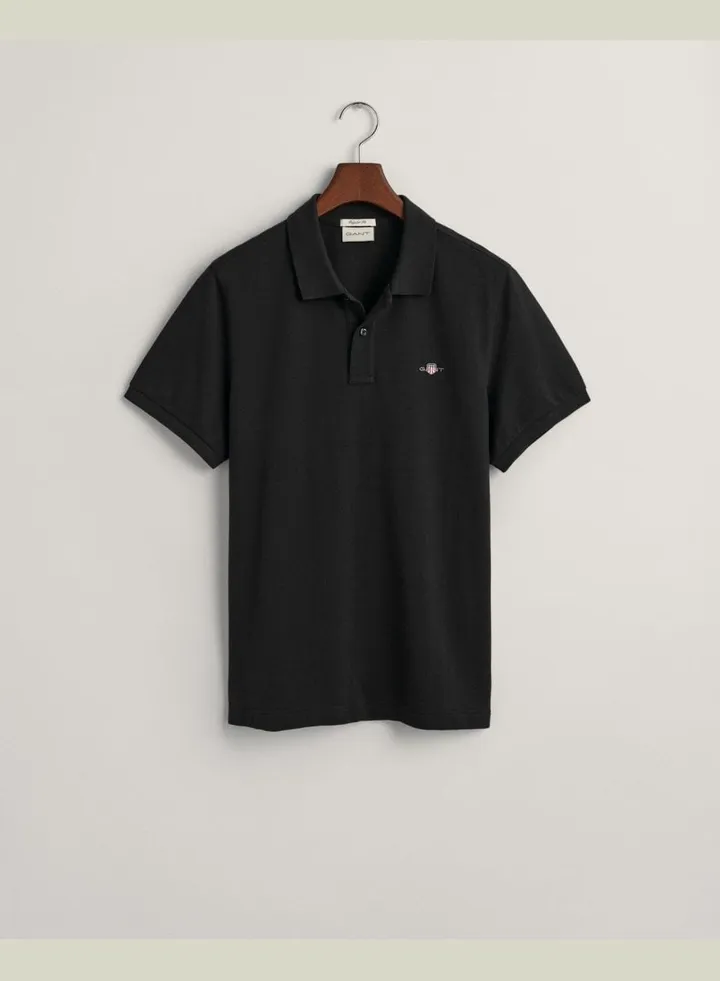 Regular Fit Shield Pique Polo Shirt