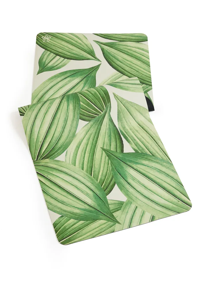 Prickly Pear 'Ambition' Rollable 4mm PU Yoga Mat with Carry Strap, Stretching Tool