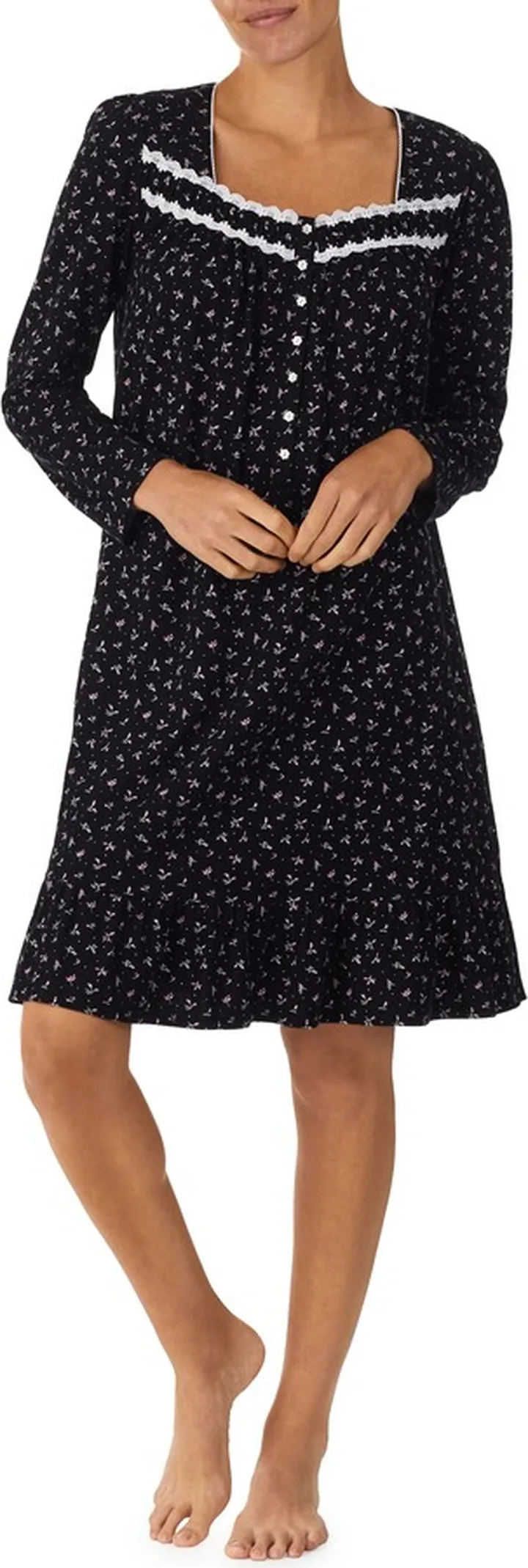 Long Sleeve Short NIghtgown