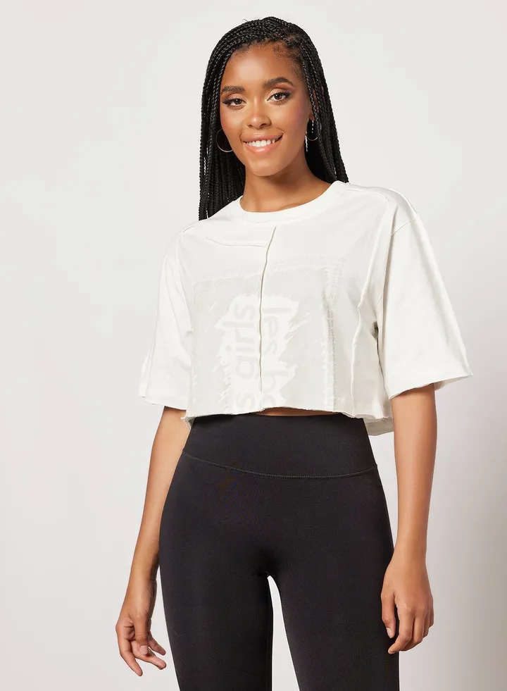 Deconstructed Cropped T-Shirt