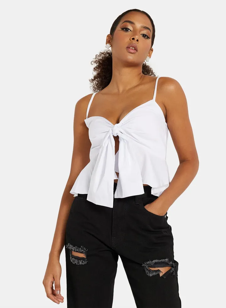 Bow Tie Peplum Top