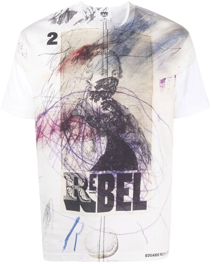 graphic-print short-sleeved T-shirt