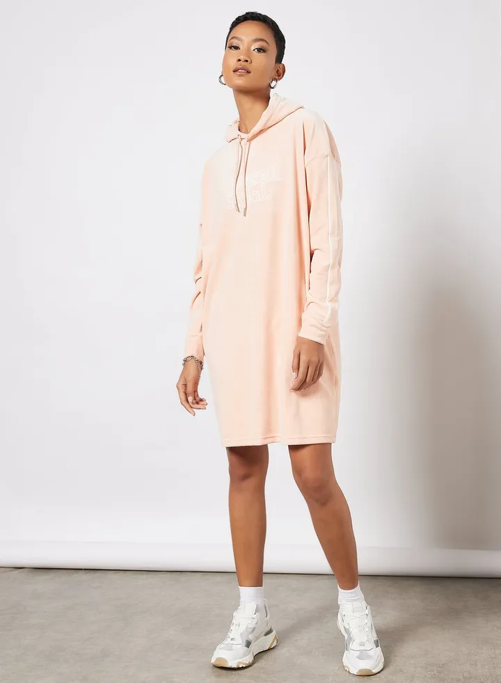 Logo Hooded Dress