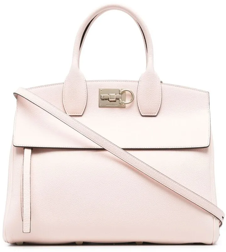 Gancini leather tote bag