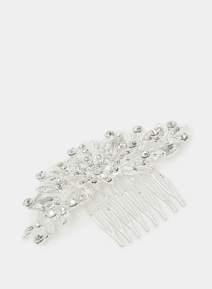 Floral Embellished Hair Comb