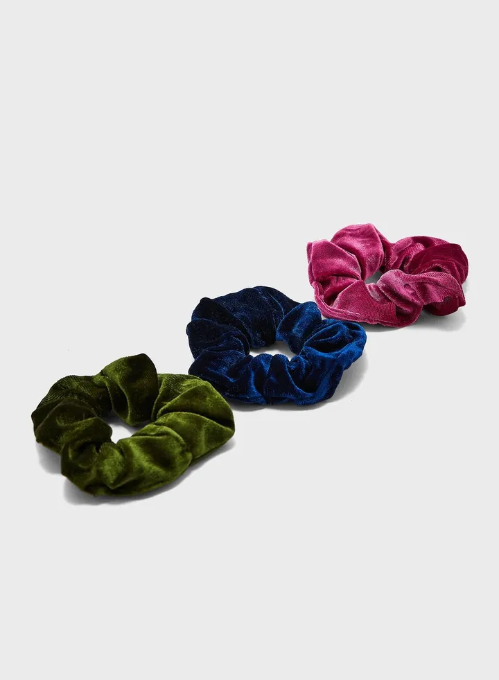 3 Pack Velvet Hair Scrunchies