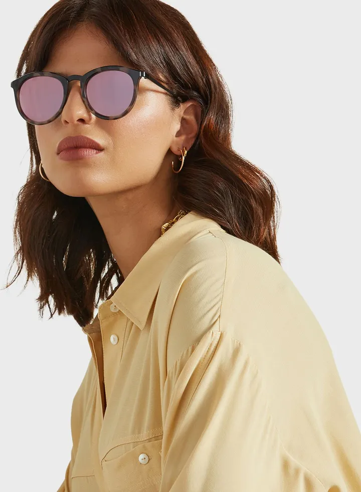 No Smirking Round Sunglasses