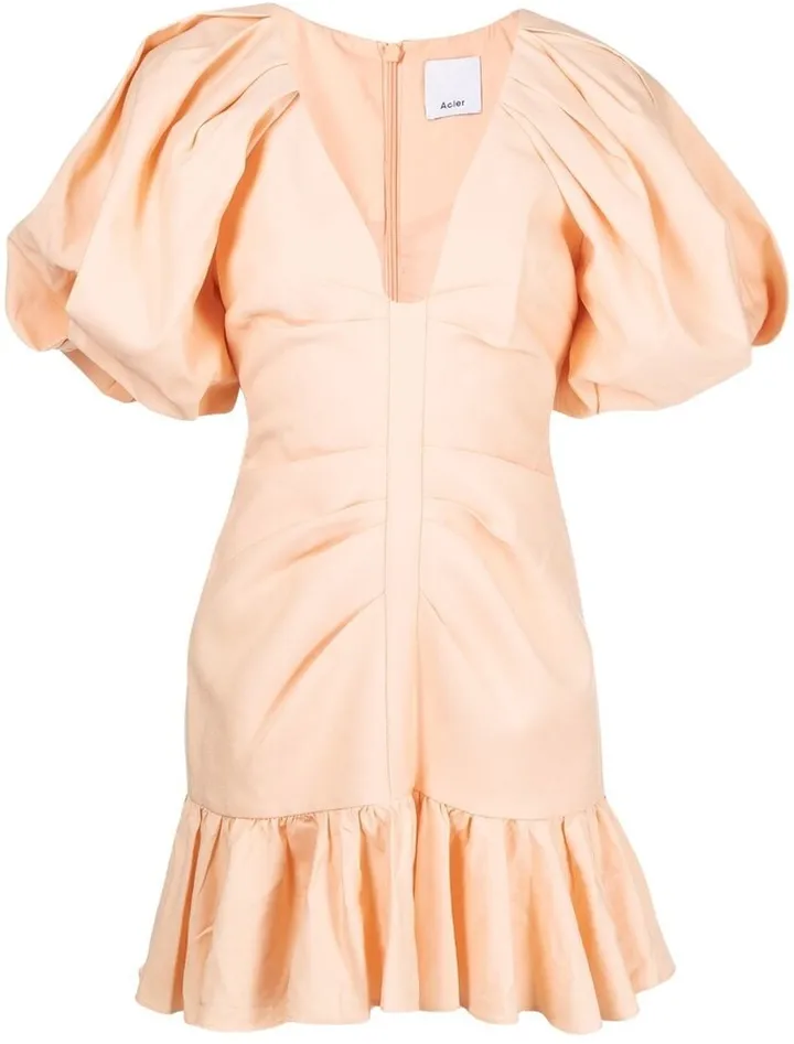 Gathered-Detaili Mini Dress