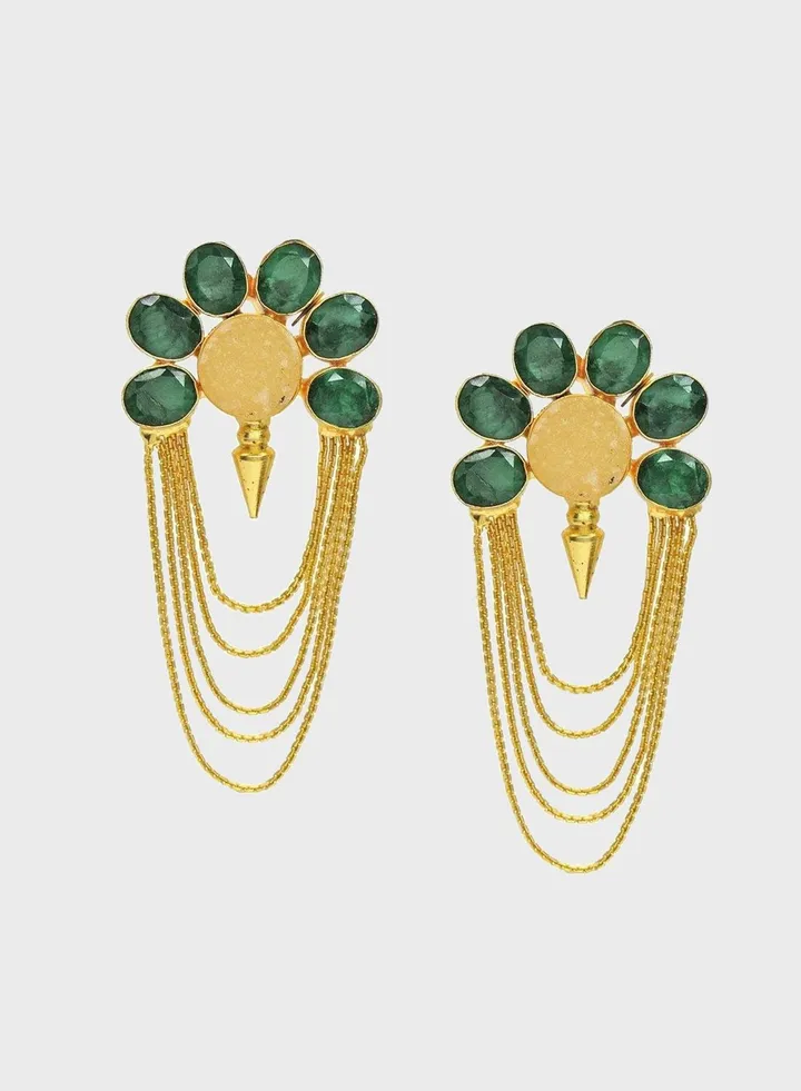 Isis Chain Drop Earrings