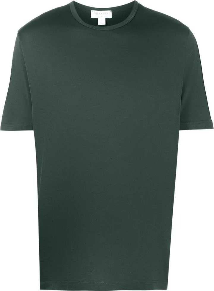 plain crew-neck cotton T-shirt
