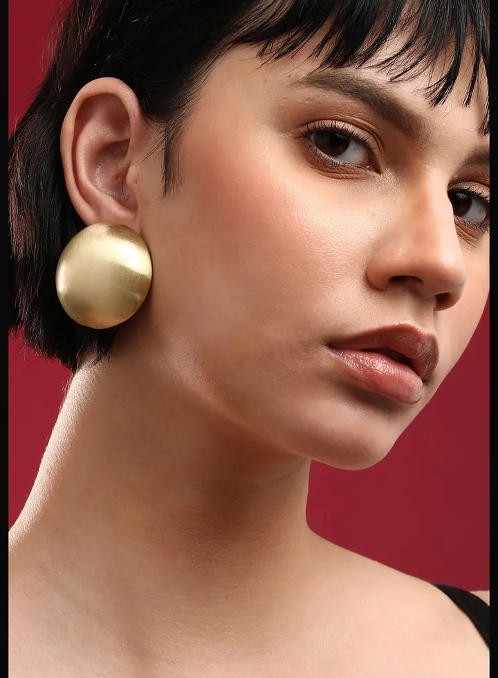 Gold Plated Designer Western Wear Stud For Women
