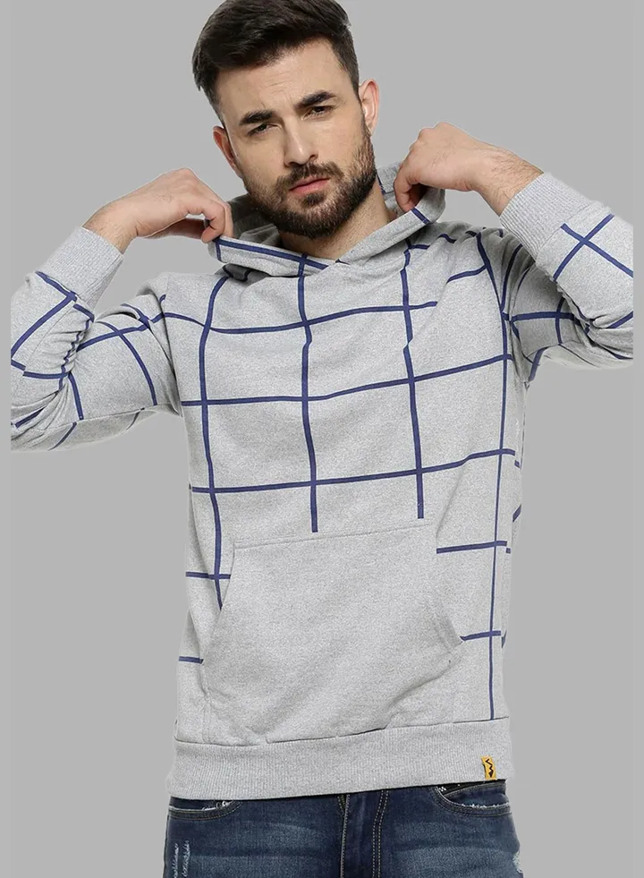 Front Pocket Printed Hoodie