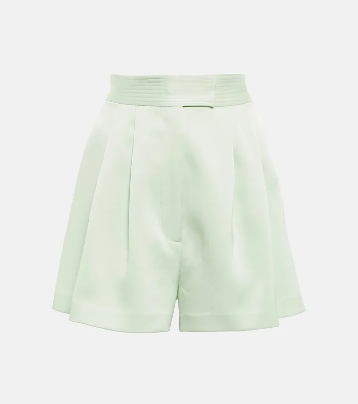 Porter crepe satin shorts