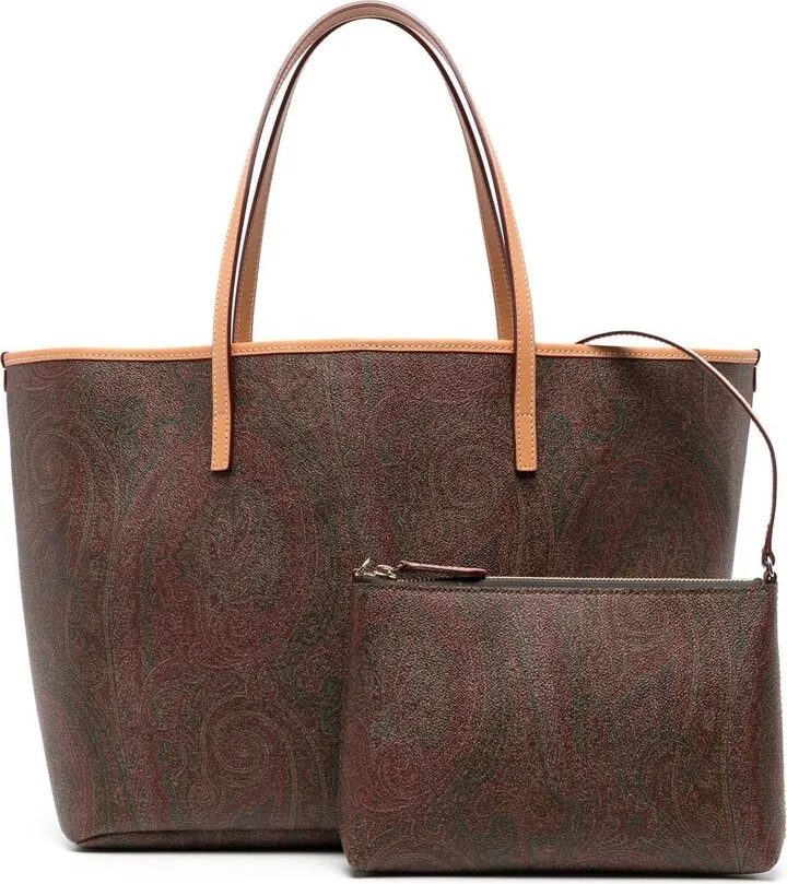 Paisley-Print Tote Bag