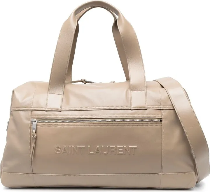 Embossed-Logo Duffle Bag