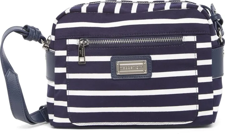 Striped Jersey Messenger Bag