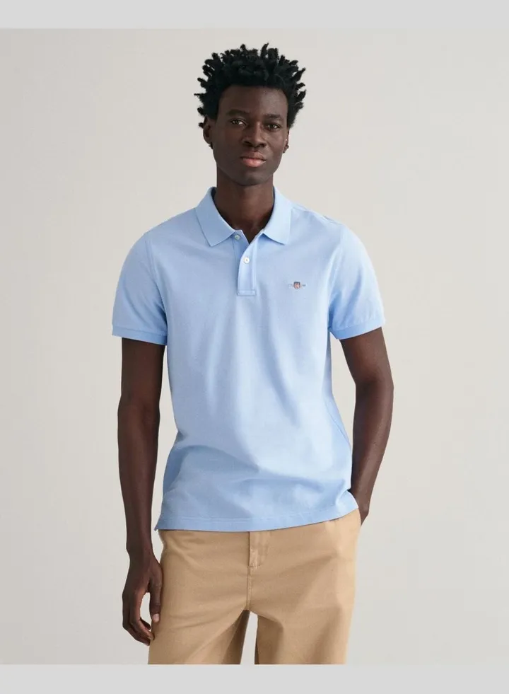 Regular Fit Shield Pique Polo Shirt