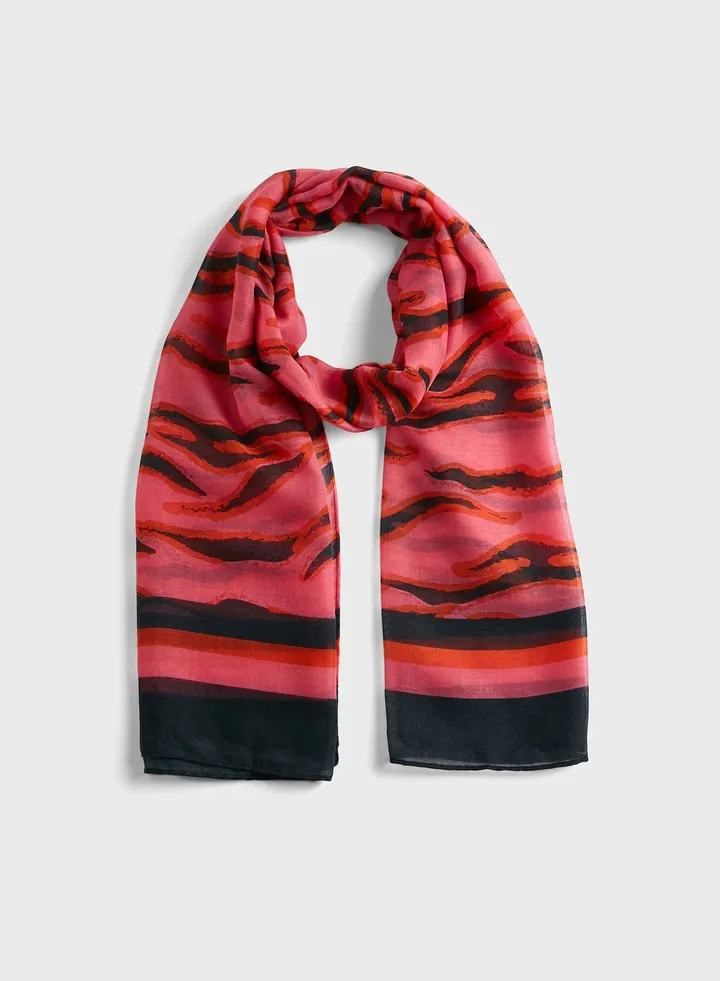 Zebra Print Scarf