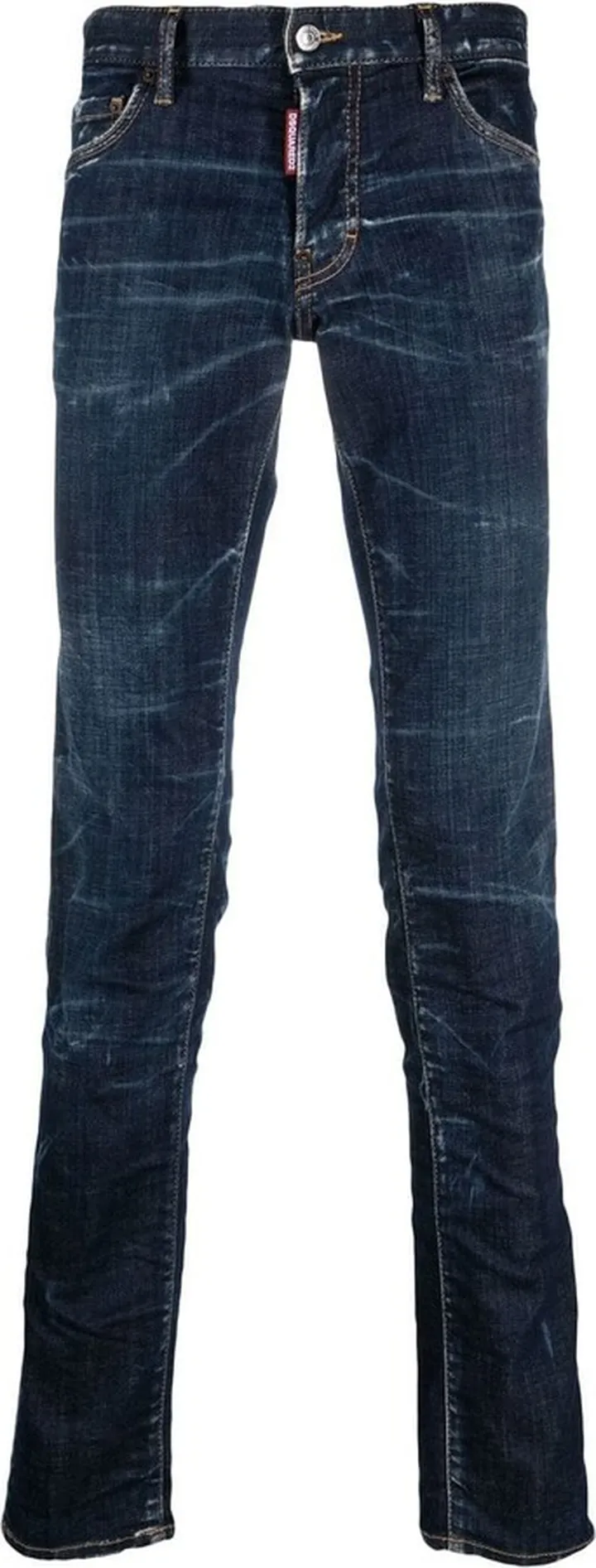 Logo-Patch Skinny-Cut Jeans