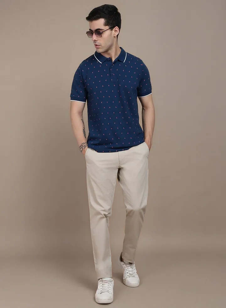 Printed Polo T-shirt for Men